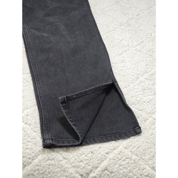 Motel Denim Black Split Bootleg High-Waist Jeans Women's L - Picture 6 of 12